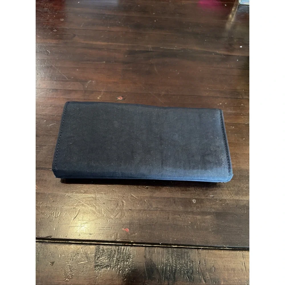 Kipling Navy Nylon Snap Tri-Fold Wallet (C6)